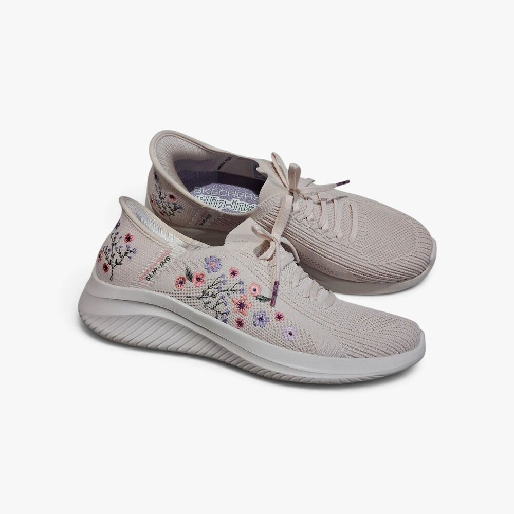 Skechers Women’s Hands Free Slip Ins Ultra Flex 4 Sweet Petals Floral Size 8